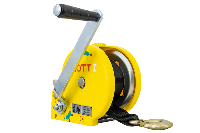 Βαρούλκο 450 KG με ζώνη KNOTT, κίτρινο περίβλημα