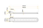 Πλαϊνός μεντεσέ με βάση UNITRAILER BSCH 10-270+BSCHG 10-A Πλήρης πλευρική τοποθέτηση ρυμουλκούμενου