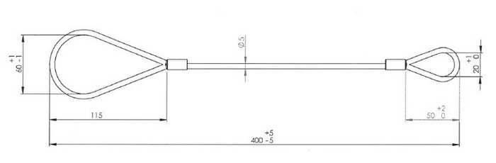 Χαλύβδινο συρματόσχοινο για ελαφριά ρυμουλκούμενα