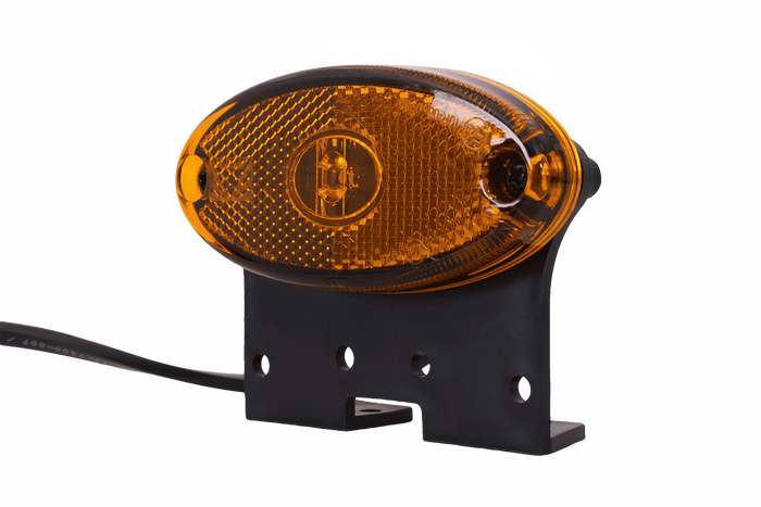 Λαμπτήρας LED ASPÖCK FLATPOINT II, πορτοκαλί, γενικής χρήσης, με βραχίονα