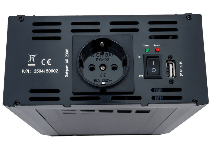 Μετατροπέας τάσης 24V/230V (1000/2000W) KAMAR E1927