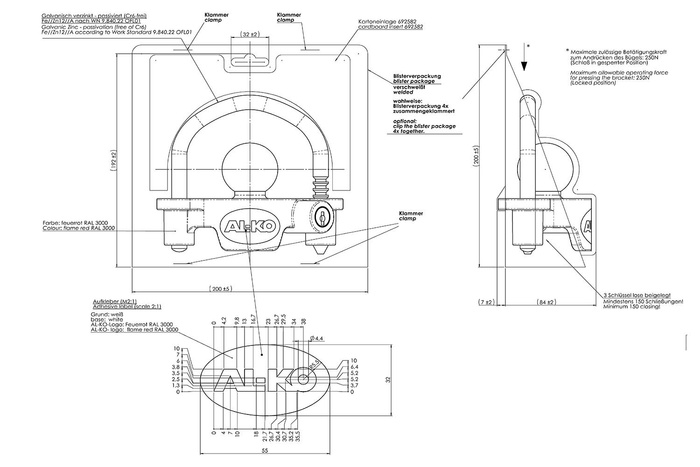 Γενική προστασία κοτσαδόρου, AL-KO, για ρυμουλκούμενα