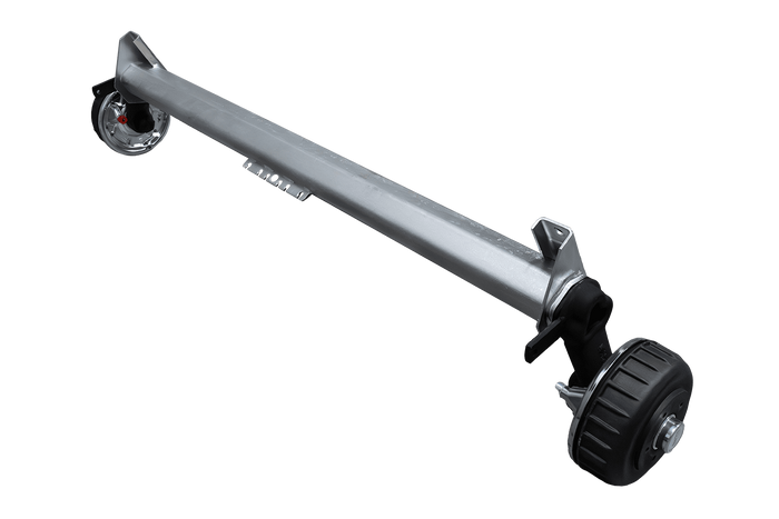 AL-KO EURO άξονας φρένων για ρυμουλκούμενο / ρυμουλκούμενο 1800kg 1500mm 2000mm 5x112