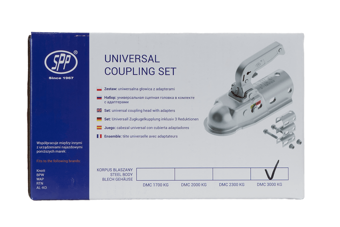 Ρυμουλκούμενο STEELPRESS BC-3000.1D-00-00+Z2 με σωληνωτή ράβδο έλξης 35-50mm