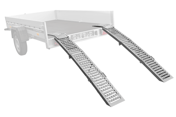 UNITRAILER ALR005 πτυσσόμενες ράμπες από χάλυβα για ρυμουλκούμενα 200cm 500kg σετ 2 τεμαχίων