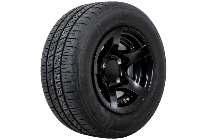 Ενισχυμένος τροχός για τρέιλερ KENDA TIRE 195/55 R10C 98/96N ΖΑΝΤΑ ΑΛΟΥΜΙΝΙΟΥ STARCO μαύρο 6Jx10"H2 5x112 ET:-4
