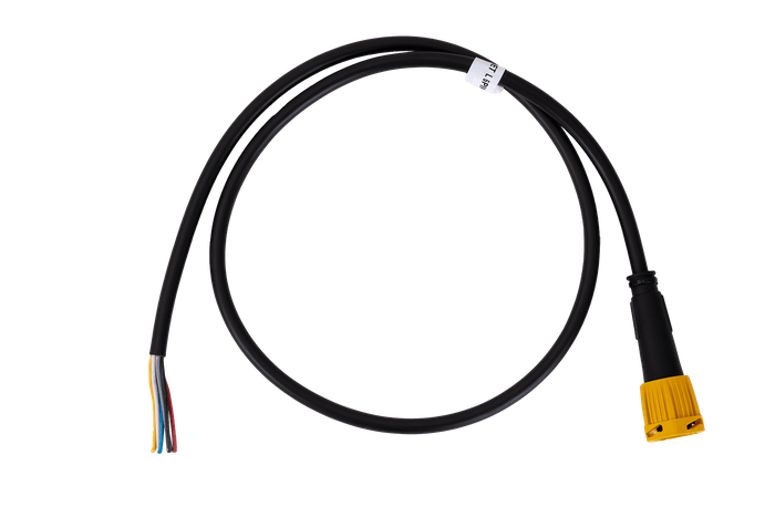 Βύσμα μπαγιονέτ 6 PIN αριστερά FRISTOM για τρέιλερ, κίτρινο με καλώδιο 1 m