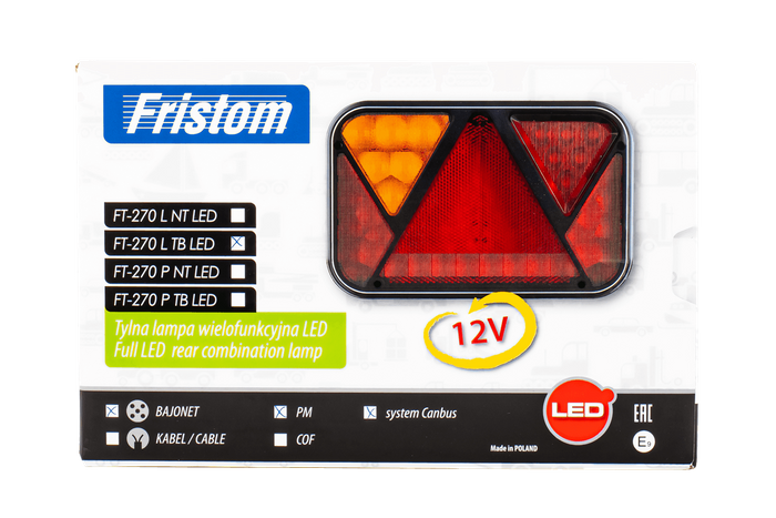 Πίσω φως FRISTOM FT-270 LED CANBUS 6 λειτουργίες αριστερά