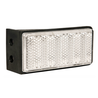 Ορθογώνιος ανακλαστήρας με βάση λευκό ASPOCK 76x34mm ανακλαστήρας