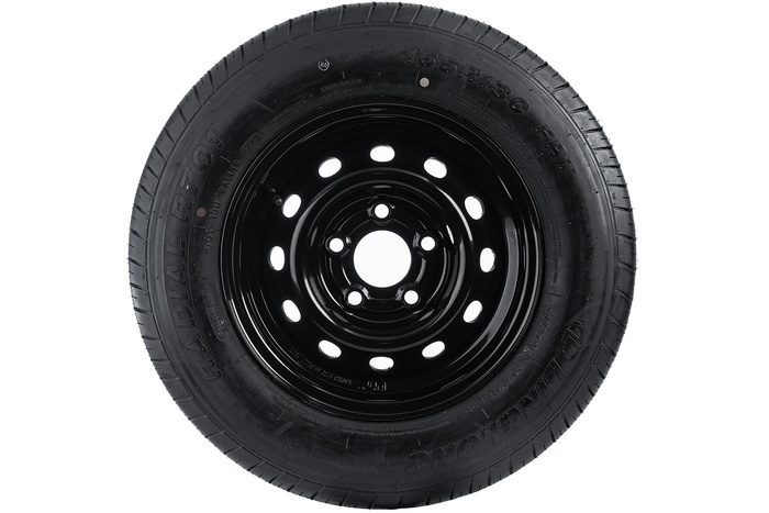 Ενισχυμένος τροχός για τρέιλερ LINGLONG TIRE 165/80 R13C 96/94N UNITRAILER RIM μαύρο 4.5Jx13" 5x112 ET:30