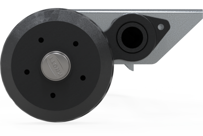 KNOTT VGB15M/MV άξονας φρένων για ρυμουλκούμενο / ρυμουλκούμενο 1500kg 1300mm 1770mm 5x112