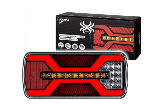 KAMAR X-SPIDER L2424 Πίσω φως LED 5 λειτουργιών γενικής χρήσης