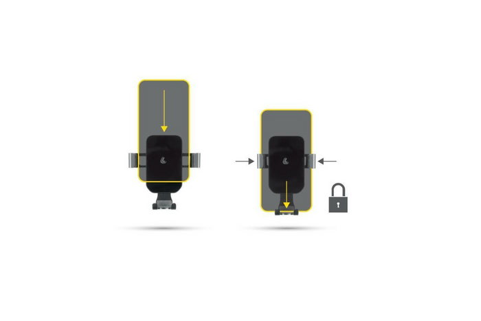 Βάση τηλεφώνου Graviton LAMP για τον αεραγωγό