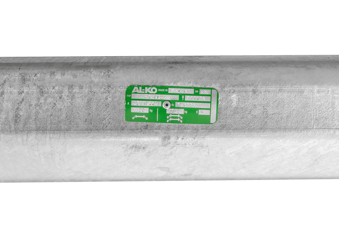 AL-KO EURO άξονας φρένων για ρυμουλκούμενο / ρυμουλκούμενο 1800kg 1400mm 1900mm 5x112