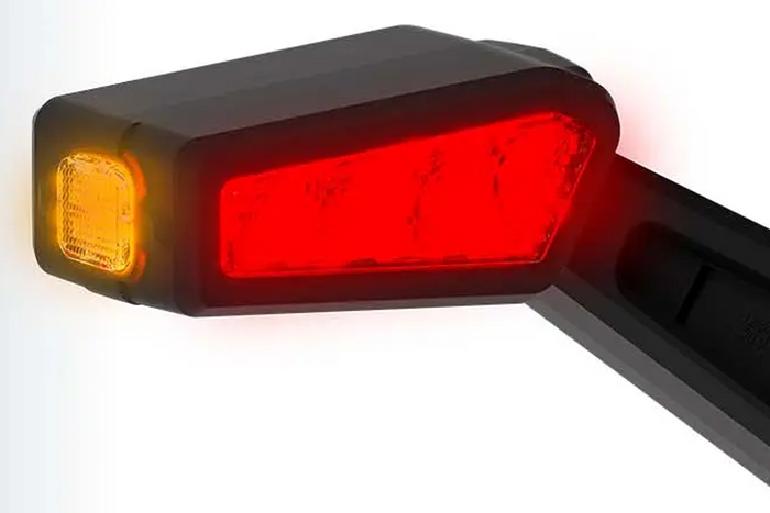 FRISTOM FT-146 LED αριστερό φωτιστικό σήμανσης σε ελαστικό βραχίονα