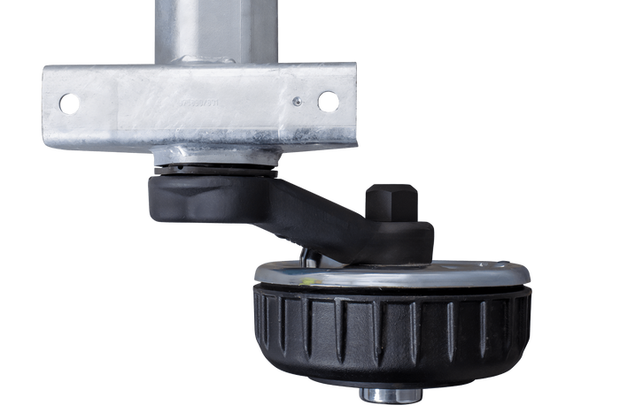 AL-KO EURO άξονας φρένων για ρυμουλκούμενο / ρυμουλκούμενο 1800kg 1600mm 2100mm 5x112