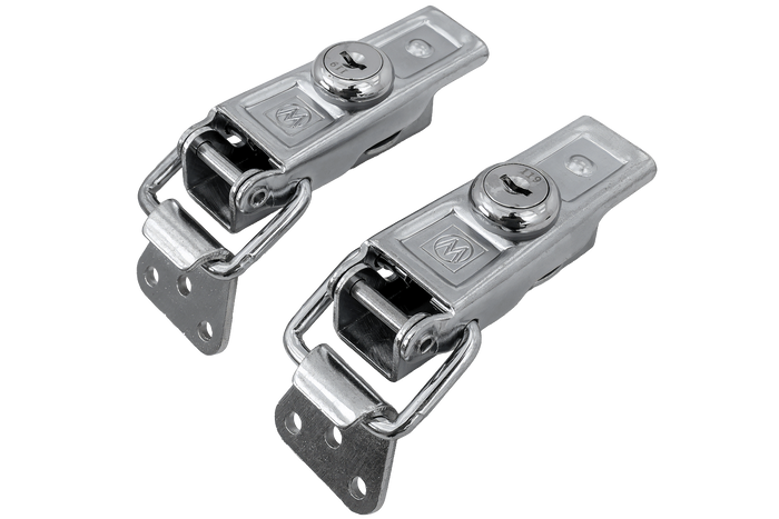 Σετ πλευρικών γάντζων με συνδετήρες WINTERHOFF BVS 60-1 + BVSG 60-A, πλήρης πλευρική κλειδαριά ρυμούλκησης με κλειδί