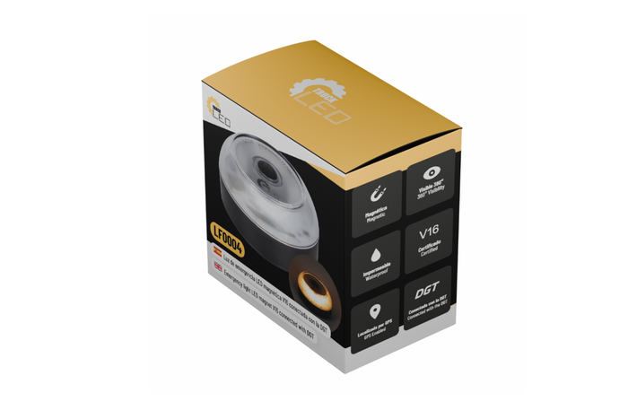 Μαγνητικό φως έκτακτης ανάγκης TruckLED LED V16 DGT με GPS και κάρτα SIM