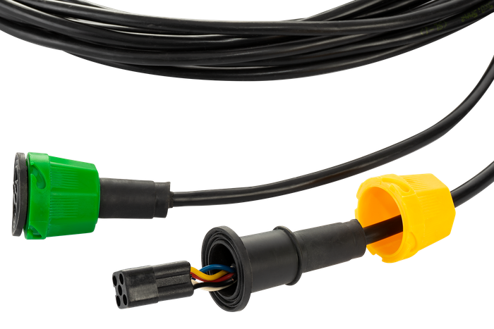 MANTES ηλεκτρική εγκατάσταση πλεξούδα τρέιλερ 4,7 m 7 PIN μπαγιονέτες βύσματος 2x 5 PIN + 2x 2 PIN