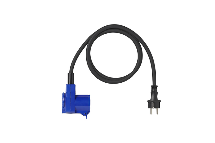 Προσαρμογέας με βύσμα Schuko και γωνιακό σύνδεσμο CEE + καλώδιο πρίζας Schuko 16A ProPlus 373528DE 150cm