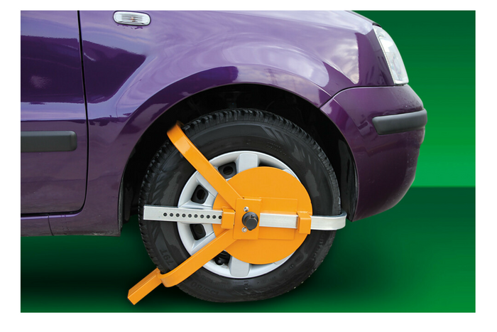 Σφιγκτήρας τροχού LAMPA, κλειδαριά τροχού γενικής χρήσης για ζάντες 13–18"