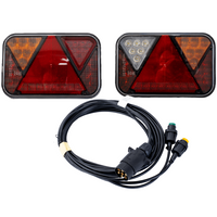 Πίσω φώτα LED FRISTOM FT-270 + καλωδίωση MANTES 4m 7PIN