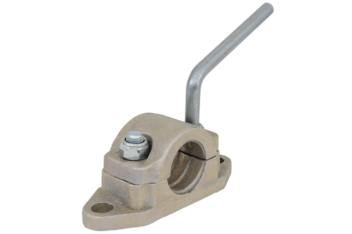 Σφιγκτήρας τροχού στήριξης από χυτοσίδηρο KNOTT B48C6 για κυματοειδή σωλήνα 48 mm