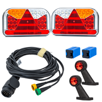 Σετ φώτων: Πίσω φώτα LED FRISTOM FT-170 + Πλευρικά φώτα σήμανσης LED FRISTOM FT-009 + Καλωδίωση MANTES 5,2m 13PIN