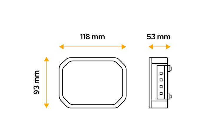 Πίσω φως TT TECHNOLOGY TT.12018L LED 4 λειτουργίες αριστερά