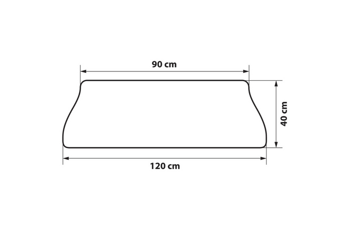 Προστατευτικό πατάκι πίσω προφυλακτήρα LAMP κάλυμμα πορτμπαγκάζ 120x40cm