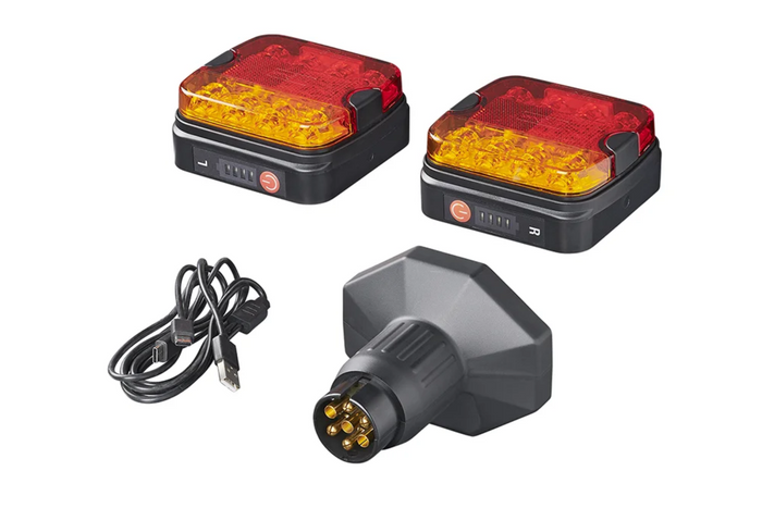 Πίσω φώτα ProPlus LED 7-PIN 4 λειτουργίες αριστερά + δεξιά, μαγνητικά, bluetooth