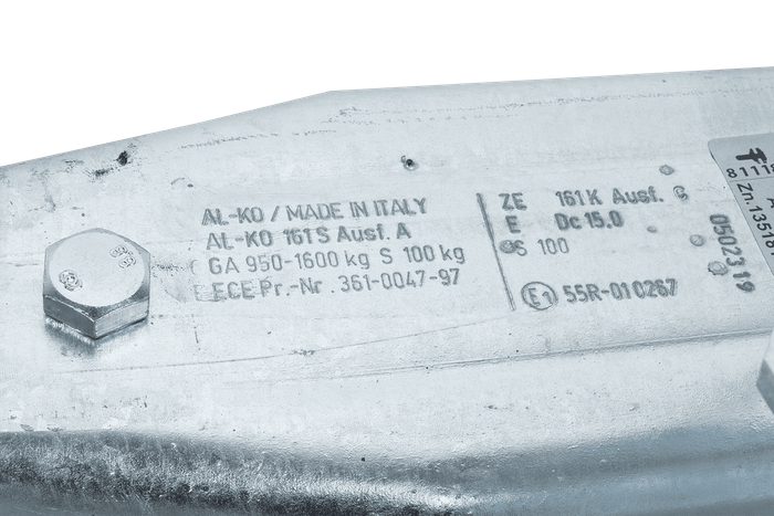 Συσκευή υπέρβασης AL-KO 161S με κοτσαδόρο AK161 για ρυμουλκούμενο 1600 kg με τετράγωνη ράβδο έλξης