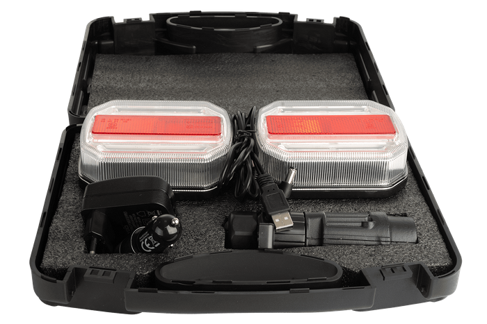 TT TECHNOLOGY TT.12018B-CAN πίσω φώτα LED 4 λειτουργιών αριστερά+δεξιά, ασύρματο, μαγνητικό