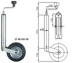Τροχός αναβάτη για ρυμουλκούμενο Winterhoff ST 48-200 VB 150 Kg