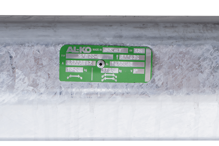 AL-KO EURO άξονας φρένων για ρυμουλκούμενο σκάφους 1800kg 1645/1755mm 2230mm 5x112