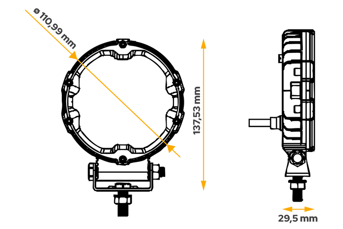 Λάμπα εργασίας LED ανακλαστήρας KAMAR X-SPIDER L0196 9xLED 1700lm