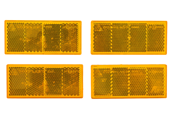 Σετ ανακλαστήρα x4 ανακλαστήρας για τρέιλερ - πορτοκαλί, 90 x 40 mm