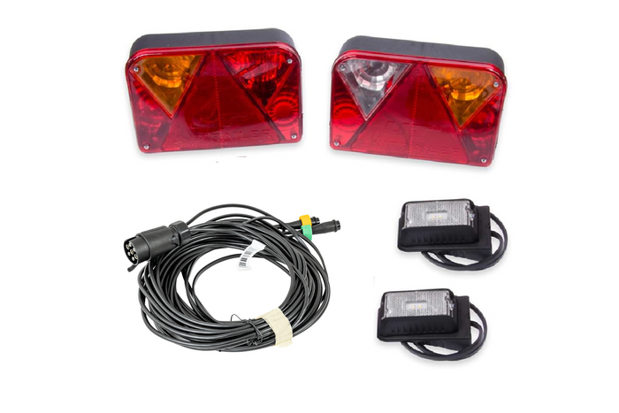 Σετ φώτων: πίσω φώτα DOBPLAST + πλαϊνά φώτα LED DOBPLAST + 7-PIN ζώνη MANTES