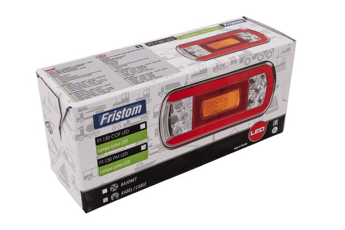 FRISTOM FT-130 PM πίσω φωτιστικό LED, 6 λειτουργιών, γενικής χρήσης