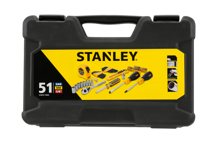 Σετ χειροκίνητων εργαλείων STANLEY STMT0-74864 σε θήκη 51 τεμαχίων.