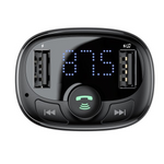 Πομπός bluetooth 4.2 MP3 τύπου FM BASEUS T + 2x USB 3.4A φορτιστής αυτοκινήτου