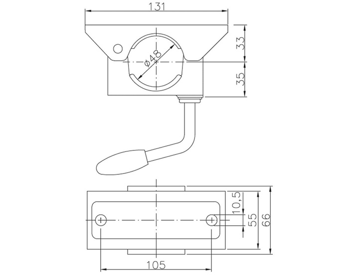 Σφιγκτήρας για τροχό jockey WINTERHOFF KLE48 48mm