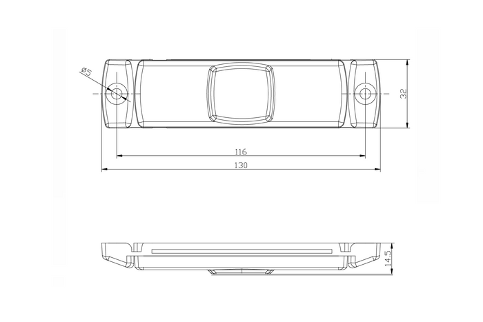 FRISTOM FT-017 C Φανός σήμανσης LED, κόκκινος, γενικής χρήσης