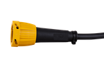 Βύσμα μπαγιονέτ 6 PIN αριστερά FRISTOM για τρέιλερ, κίτρινο με καλώδιο 1 m