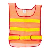 HERMON XXL πορτοκαλί ανακλαστικό γιλέκο με πλαϊνό Velcro