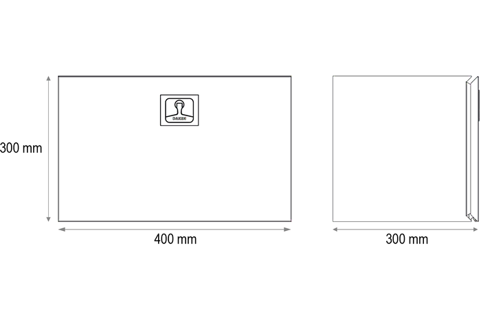 DAKEN 8Z2300 Z23 εργαλειοθήκη 400x300x300mm 32l