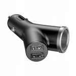 Φορτιστής αυτοκινήτου BASEUS Y Type 2xUSB, Πρίζα Αναπτήρα 40W