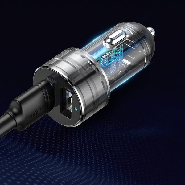 Φορτιστής αυτοκινήτου BASEUS υψηλής απόδοσης 2x USB + 2x πρίζα αναπτήρα 80W