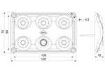 HORPOL LWD2153 Εσωτερικό φωτιστικό αυτοκινήτου LED 900lm με διακόπτη