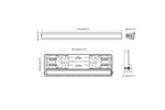 Πλαίσιο πινακίδας κυκλοφορίας με φωτισμό LED TT TECHNOLOGY Φως οδήγησης και φως θέσης TT.11013 12/24V 